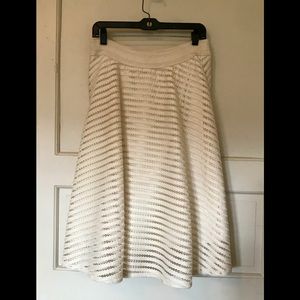 Cream A-Line Skirt | Size M | NWOT